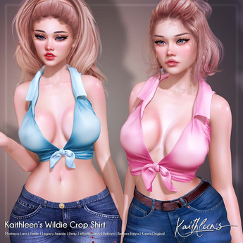 Second Life Marketplace - Kaithleen's Wildie Crop Shirt - Nude